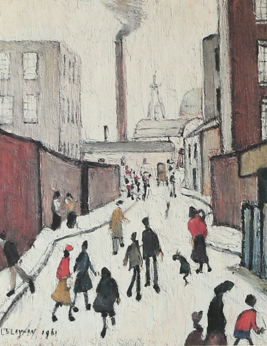 LS LAURENCE STEPHEN LOWRY, 'STREET SCENE', SIGNED LIMITED EDITION PRINT 461/850