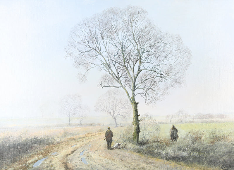 CLIVE MADGWICK, 'WINTERS MORNING', RURAL LANDSCAPE ORIGINAL OIL PAINTING, SIGNED