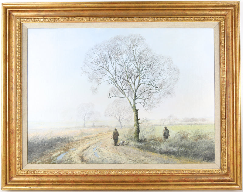 CLIVE MADGWICK, 'WINTERS MORNING', RURAL LANDSCAPE ORIGINAL OIL PAINTING, SIGNED