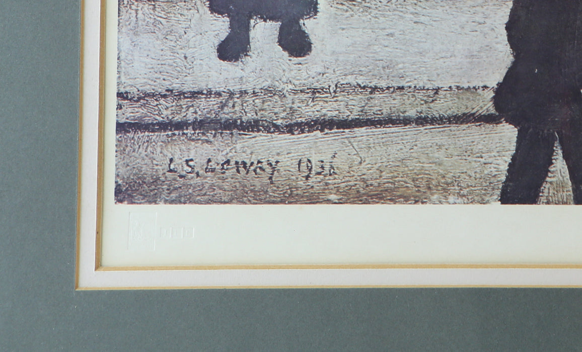 L.S. LAURENCE STEPHEN LOWRY 'VIEW OF A TOWN' SIGNED LIMITED EDITION PRINT, 795/850