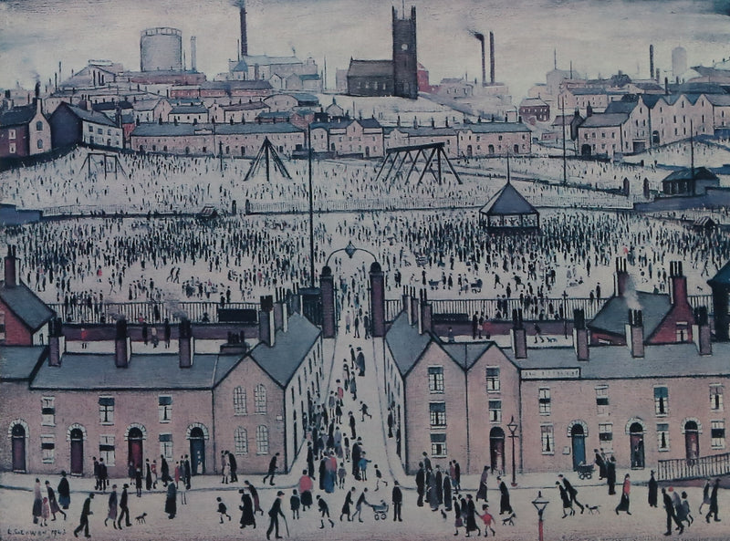 L.S. LAURENCE STEPHEN LOWRY 'BRITAIN AT PLAY' SIGNED LIMITED EDITION PRINT 324/850