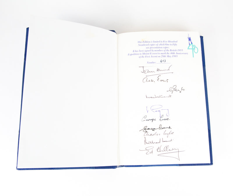 THE ASCENT OF EVEREST, LIMITED EDITION BOOK SIGNED JOHN HUNT, EDMUND HILLARY etc