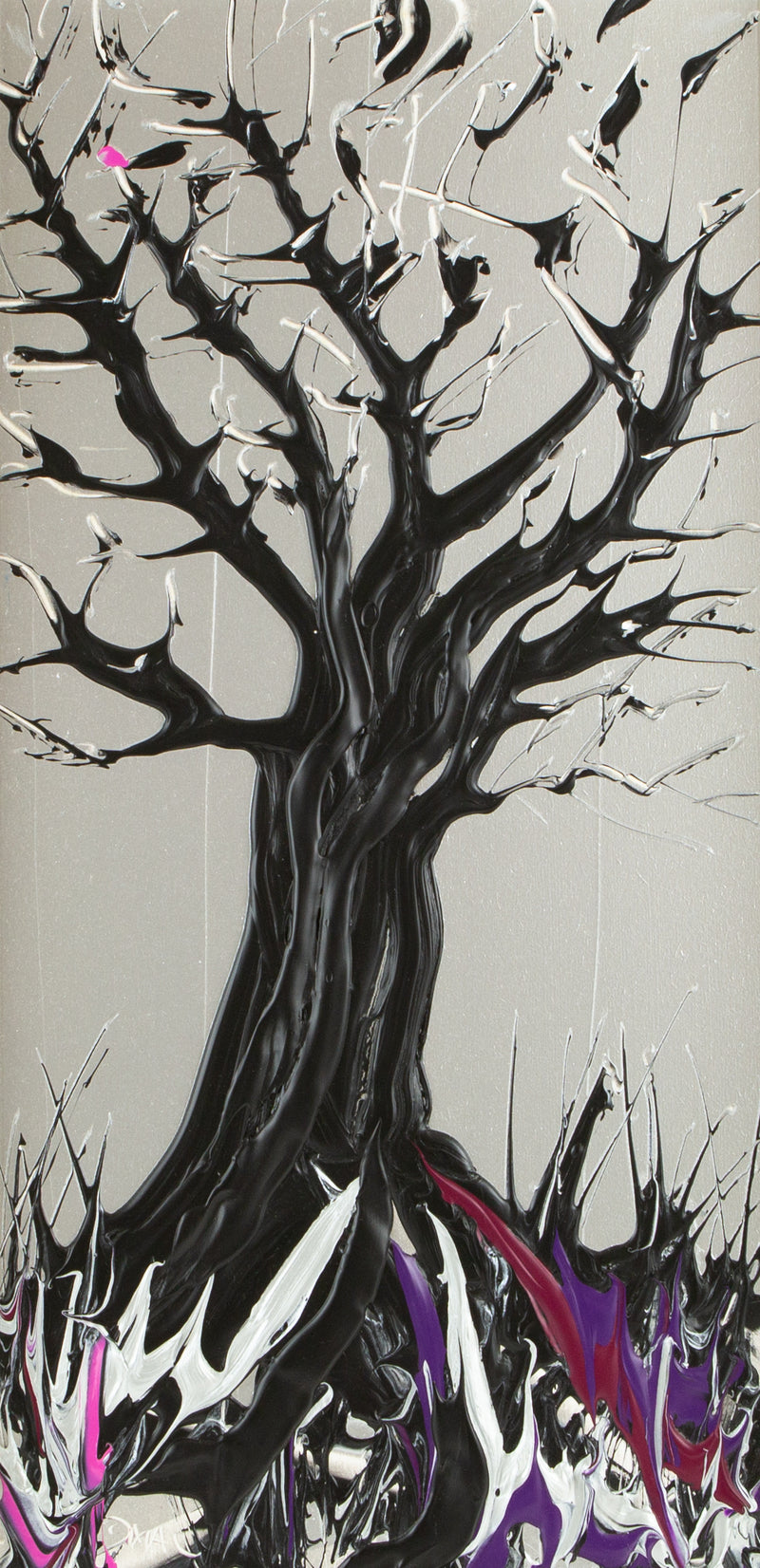 DUNCAN MACGREGOR, 'BARE BRANCHES', ORIGINAL ACRYLIC PAINTING, SIGNED