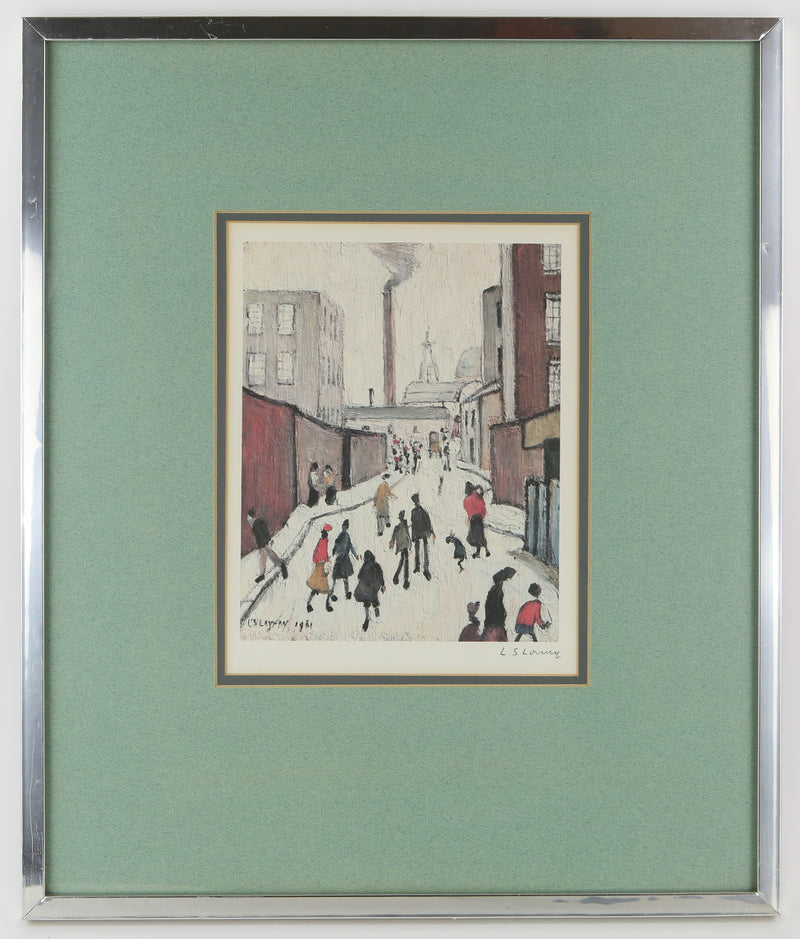 LS LAURENCE STEPHEN LOWRY, 'STREET SCENE', SIGNED LIMITED EDITION PRINT 461/850