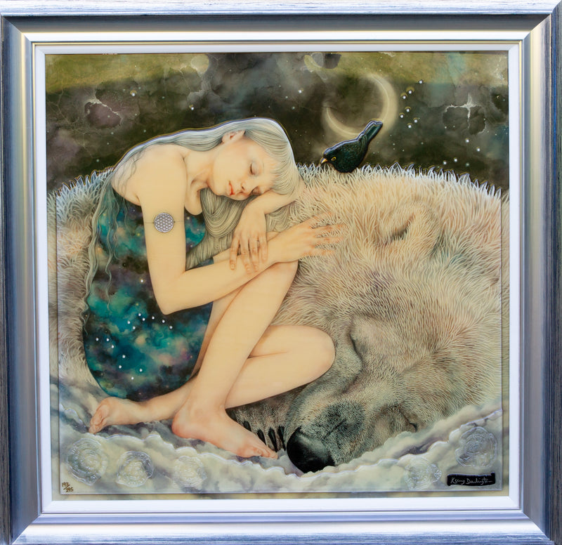 KERRY DARLINGTON 'SNOW QUEEN' UNIQUE LIMITED EDITION 3D PRINT 193/295 & C.O.A.