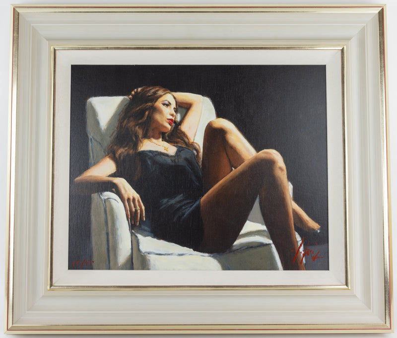 FABIAN PEREZ, 'AT THE FOUR SEASONS I', LIMITED EDITION CANVAS PRINT 15/95 & COA