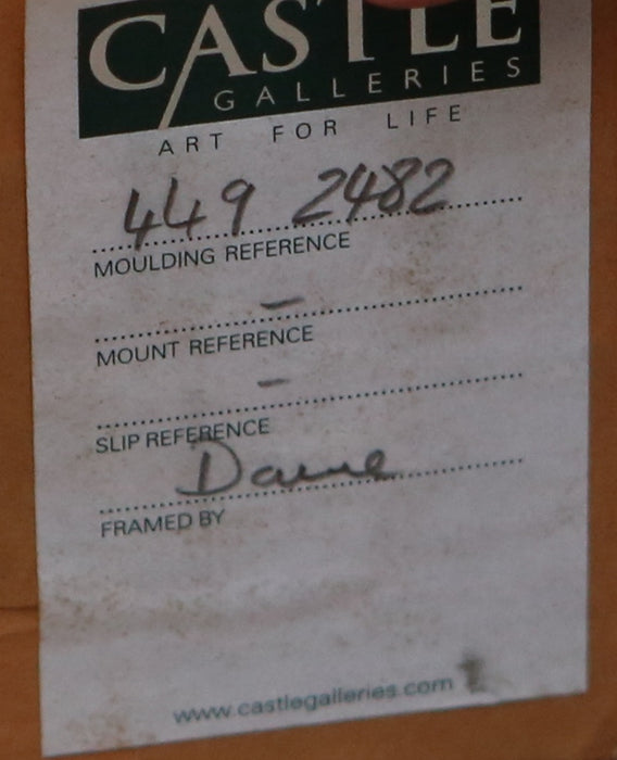 GOVINDER NAZRAN, 'HOLY DOG', BLACK, LARGE ORIGINAL OIL PAINTING, SIGNED