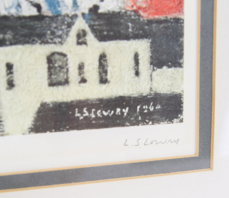L.S. LAURENCE STEPHEN LOWRY, 'STATION APPROACH', SIGNED LIMITED EDITION PRINT, 262/850