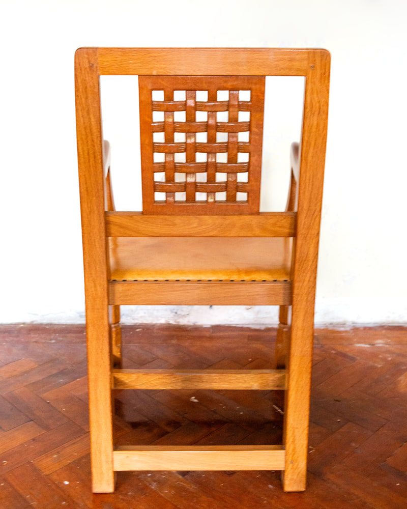 ROBERT 'MOUSEMAN' THOMPSON OF KILBURN - SOLID OAK 6FT DINING TABLE & CHAIRS SET