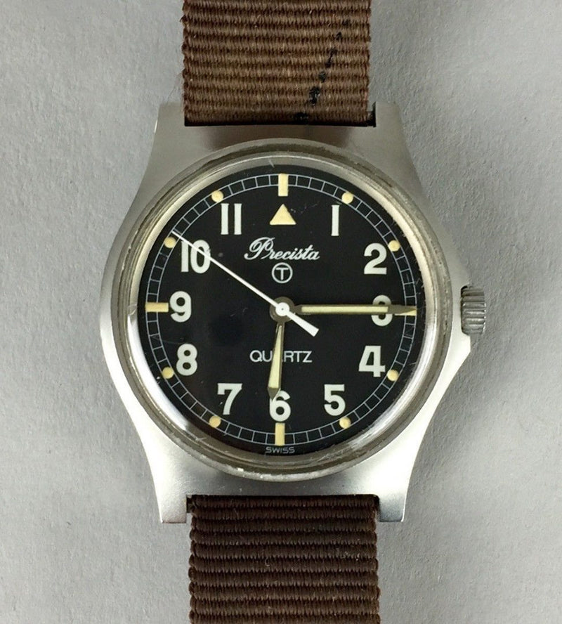 PRECISTA 6BB - 1984 BRITISH MILITARY RAF PILOT WATCH 6BB with SEIKO GEN' 1 STRAP