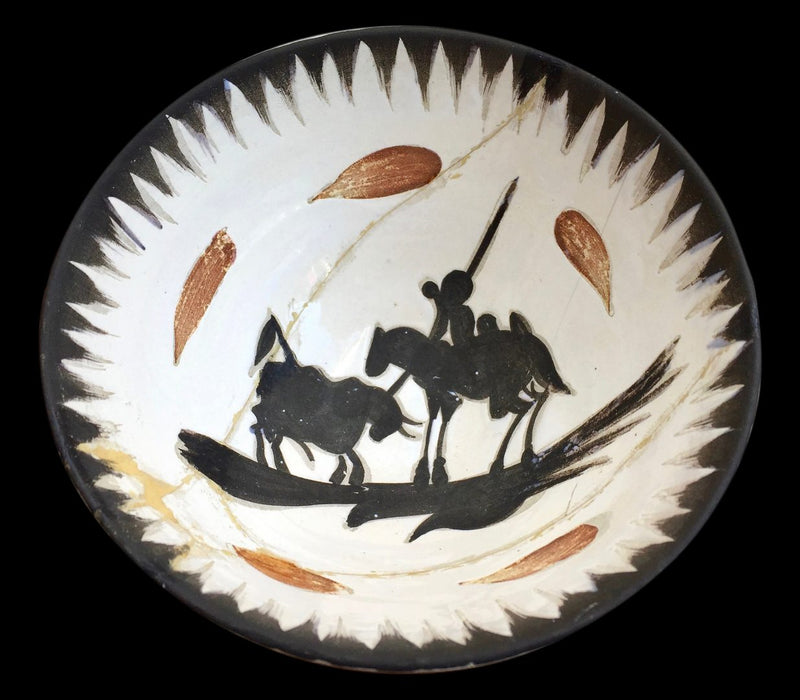 PABLO PICASSO (1881-1973), c1955 MADOURA PLEIN FEU 'PICADOR' EARTHENWARE BOWL