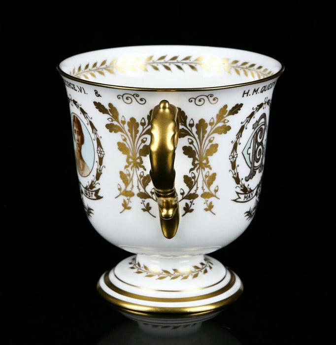 ROYAL CROWN DERBY - 1937 KING GEORGE VI CORONATION COMMEMORATIVE LOVING CUP