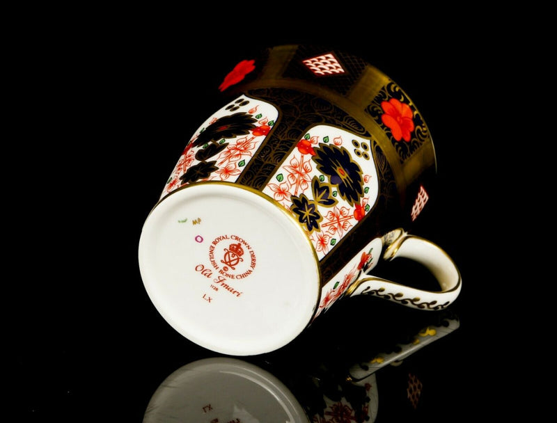 ROYAL CROWN DERBY - JAPANESE OLD IMARI 1128 GOLD BAND COFFEE TEA MUG CUP BEAKER
