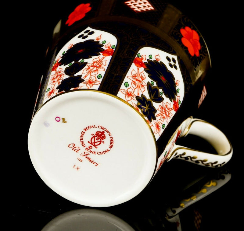 ROYAL CROWN DERBY - JAPANESE OLD IMARI 1128 GOLD BAND COFFEE TEA MUG CUP BEAKER