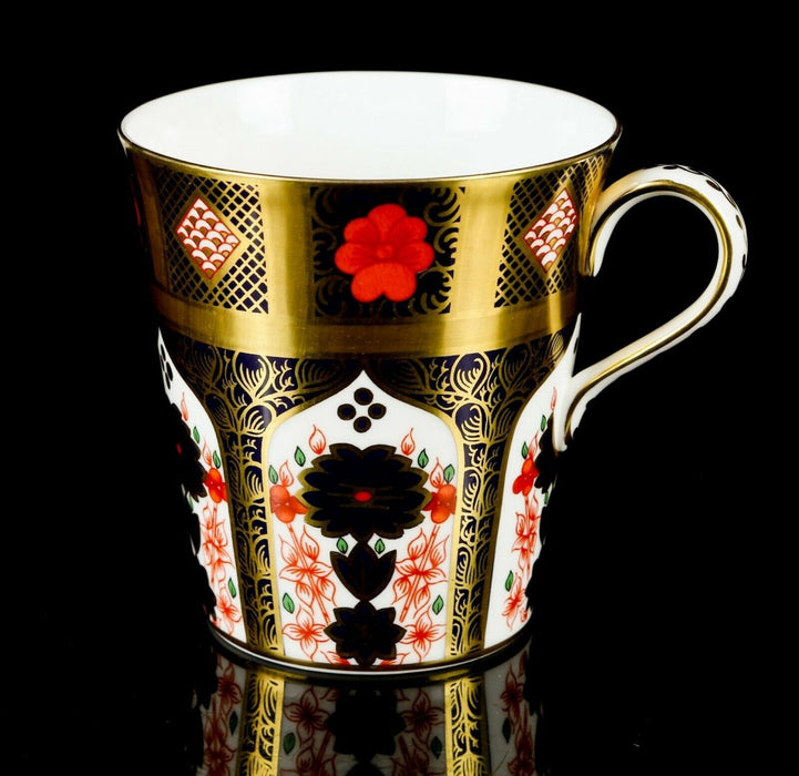 ROYAL CROWN DERBY - JAPANESE OLD IMARI 1128 GOLD BAND COFFEE TEA MUG CUP BEAKER