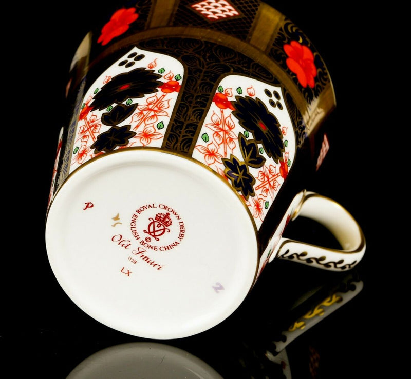 ROYAL CROWN DERBY - JAPANESE OLD IMARI 1128 GOLD BAND COFFEE TEA MUG CUP BEAKER