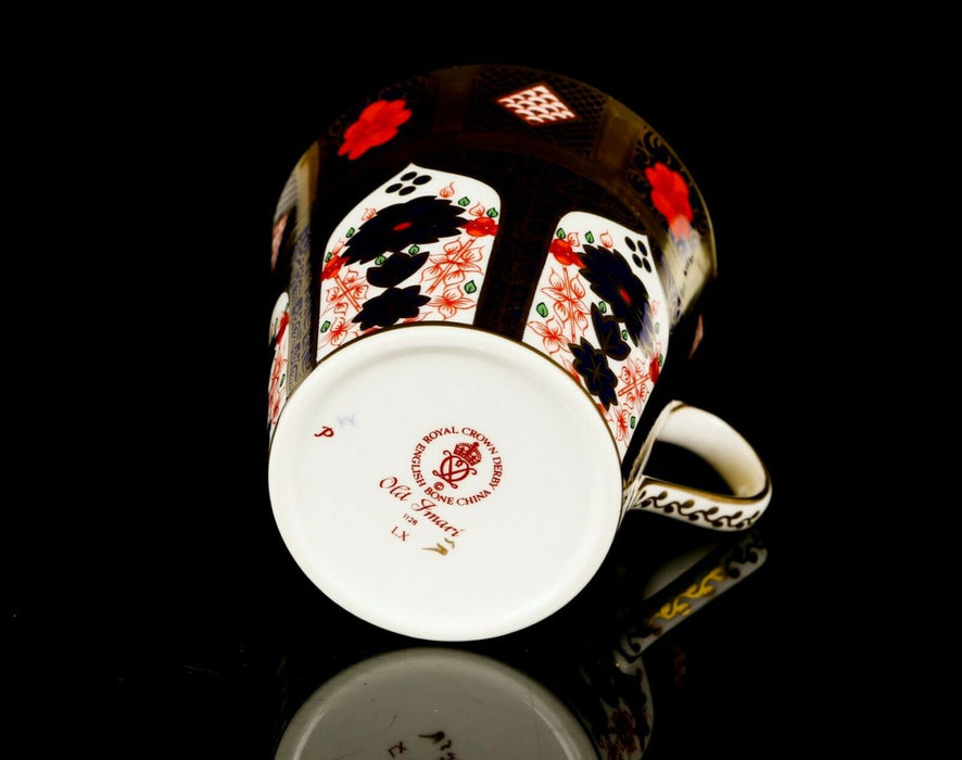 ROYAL CROWN DERBY - JAPANESE OLD IMARI 1128 GOLD BAND COFFEE TEA MUG CUP BEAKER