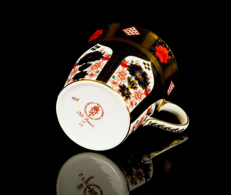 ROYAL CROWN DERBY - JAPANESE OLD IMARI 1128 GOLD BAND COFFEE TEA MUG CUP BEAKER