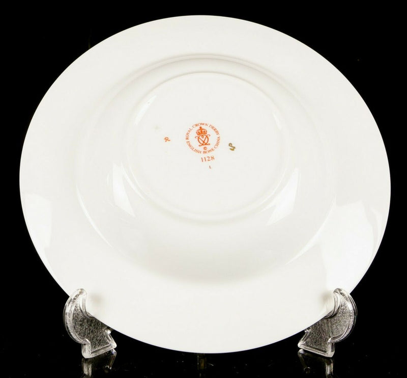 ROYAL CROWN DERBY - JAPANESE OLD IMARI 1128 GOLD RIMMED SOUP BOWL