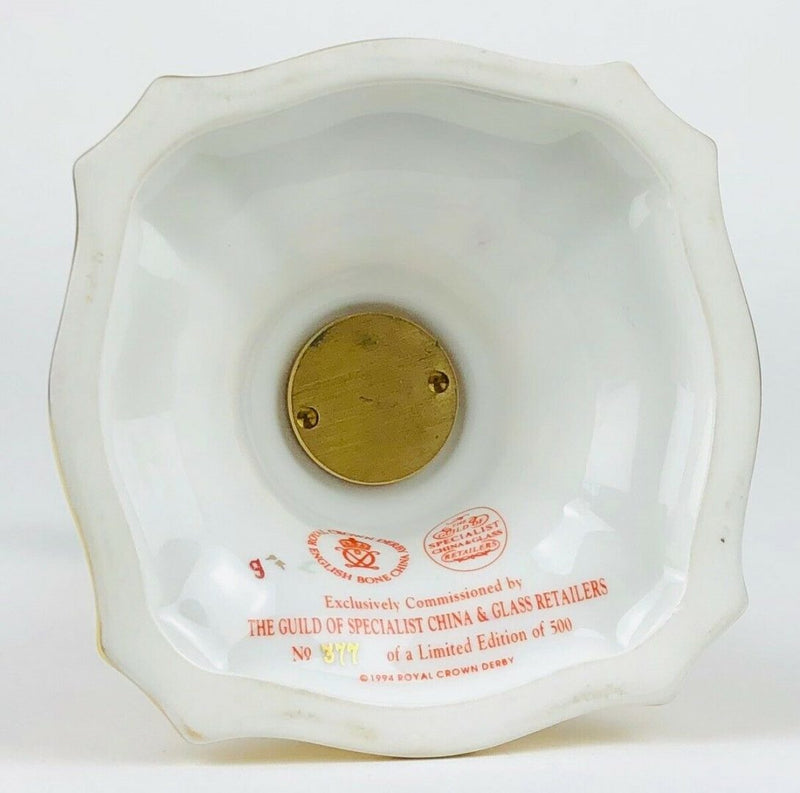 ROYAL CROWN DERBY - LIMITED EDITION JAPANESE OLD IMARI 1128 CANDLESTICK, 377/500
