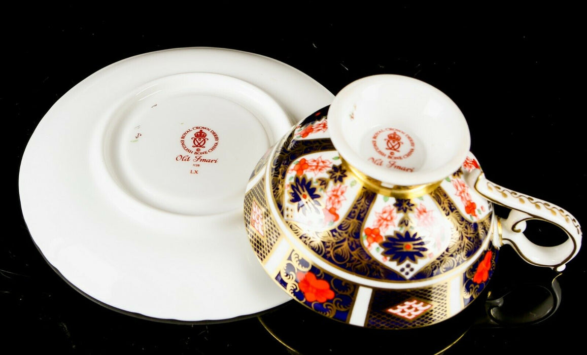 ROYAL CROWN DERBY - OLD IMARI 1128 ELIZABETH TEA CUP &amp; SAUCER