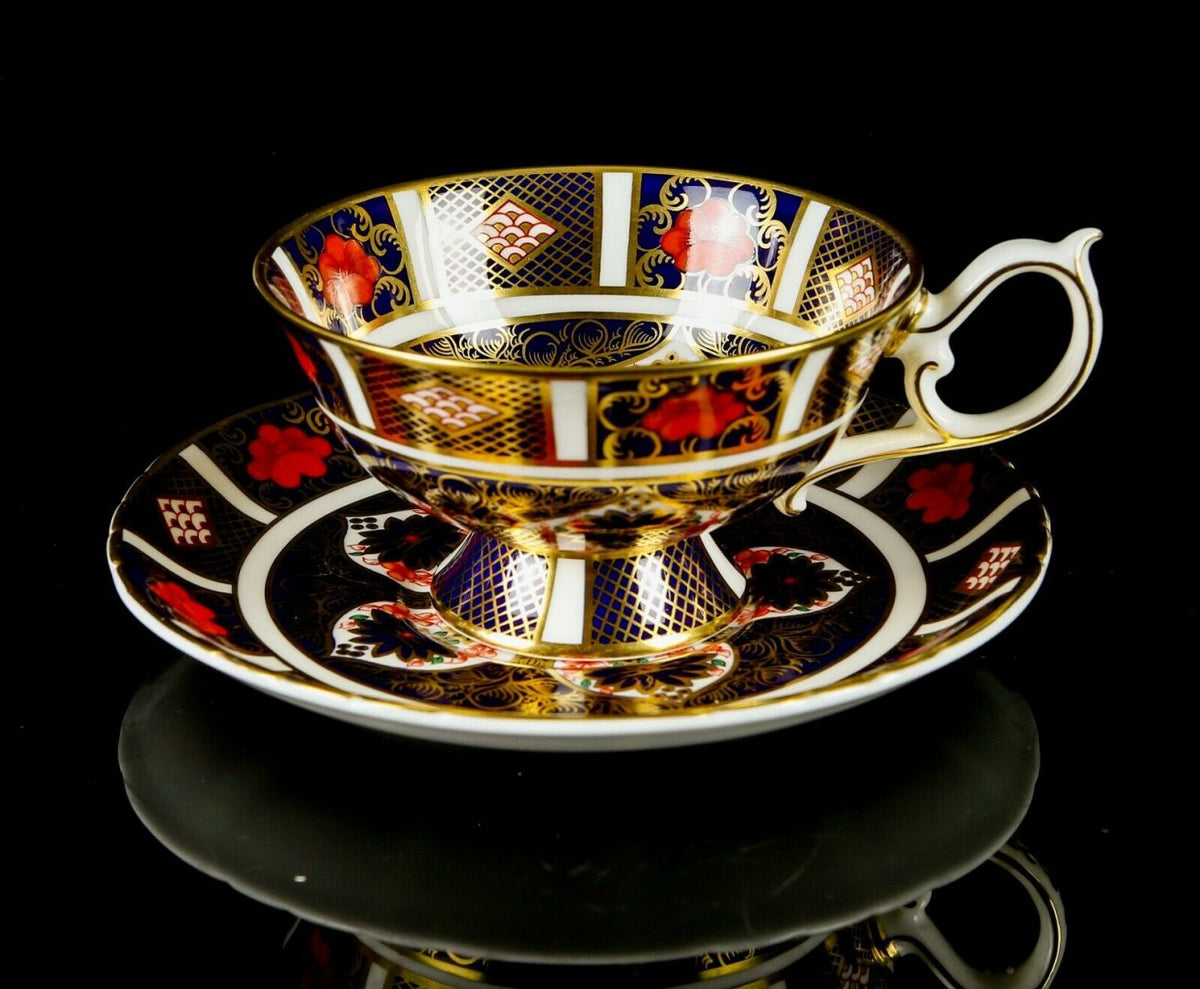 Royal Crown Derby - Old Imari 1128 Elizabeth Tea Cup &Amp; Saucer 