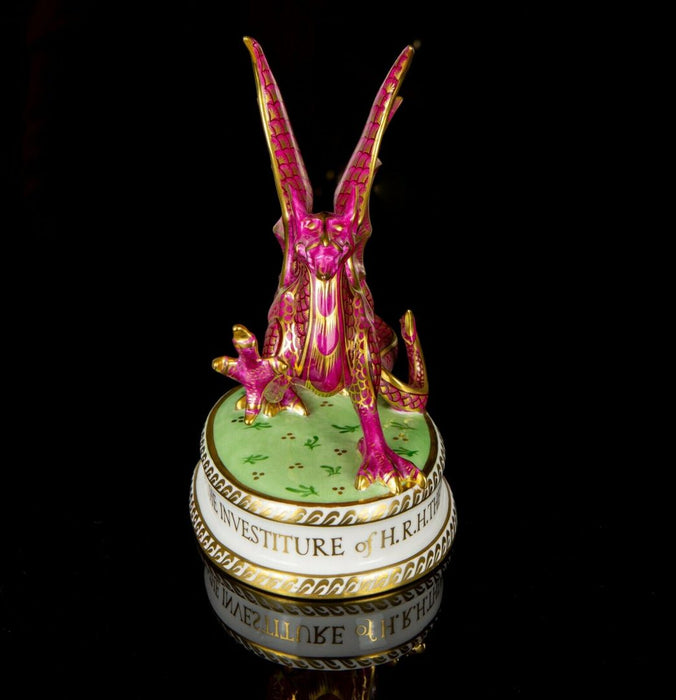 ROYAL CROWN DERBY -WELSH DRAGON- LIMITED EDITION INVESTITURE PAPERWEIGHT FIGURE, BOXED