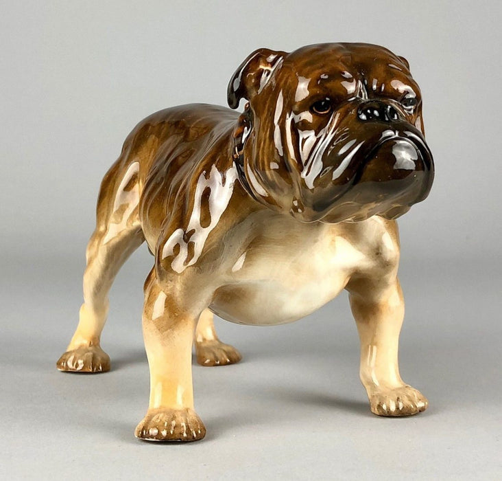 ROYAL DOULTON -BULLDOG- F. DAWS FIGURE MODEL HN1043 BRITISH FRENCH DOG HOUND