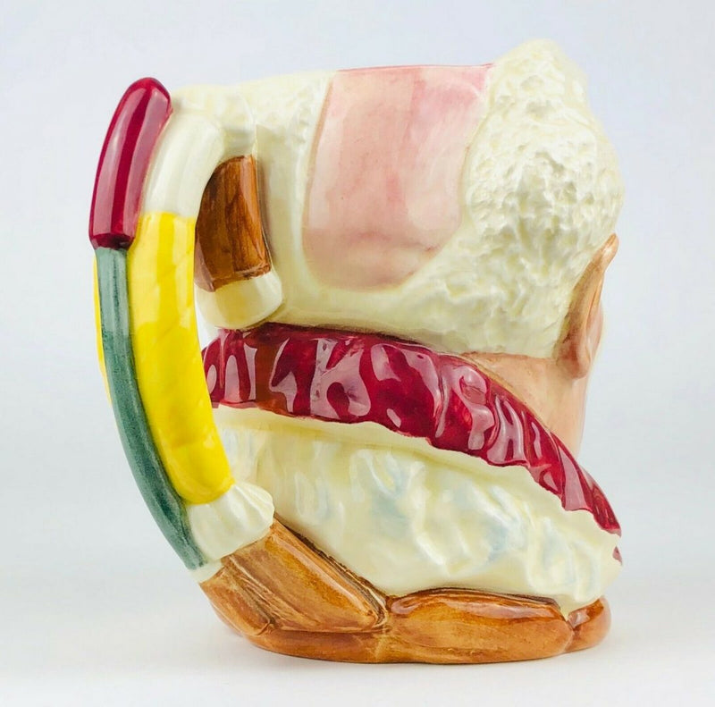 ROYAL DOULTON 'CLOWN' LARGE STYLE 1 CHARACTER TOBY JUG FIGURE D6322 WHITE HAIR