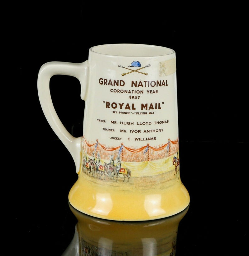 ROYAL DOULTON -GRAND NATIONAL WINNER CORONATION 1937- SPORTING DESIGNS TANKARD