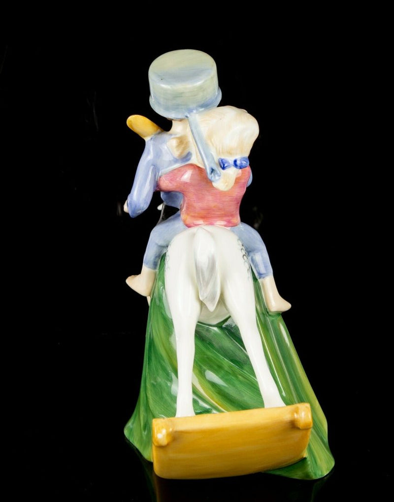 ROYAL DOULTON -HOLD TIGHT- CHARACTER FIGURE MODEL HN3298 CHILDREN ROCKING HORSE