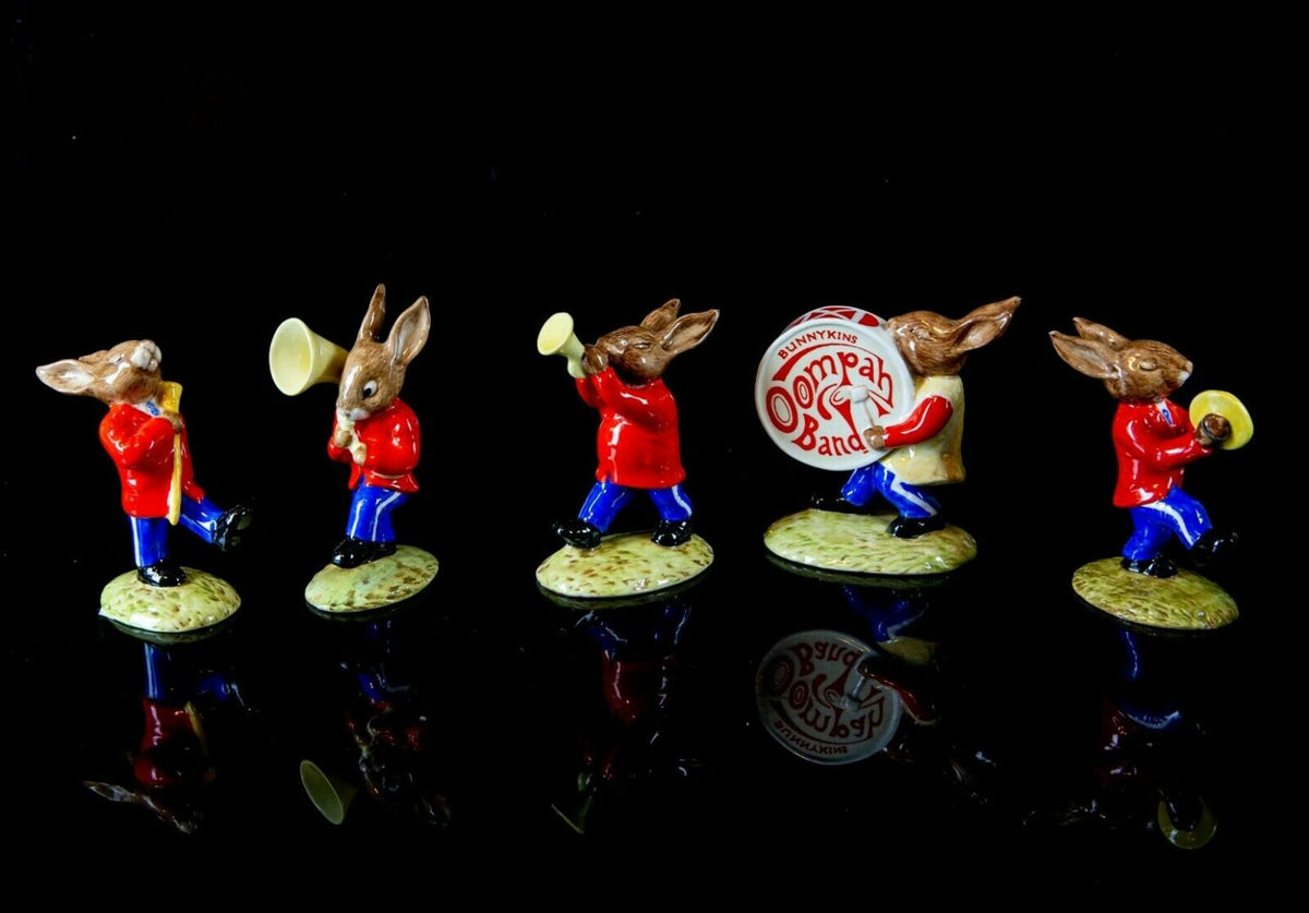 Royal Doulton -Oompah Band- Bunnykins Figure Set Db23