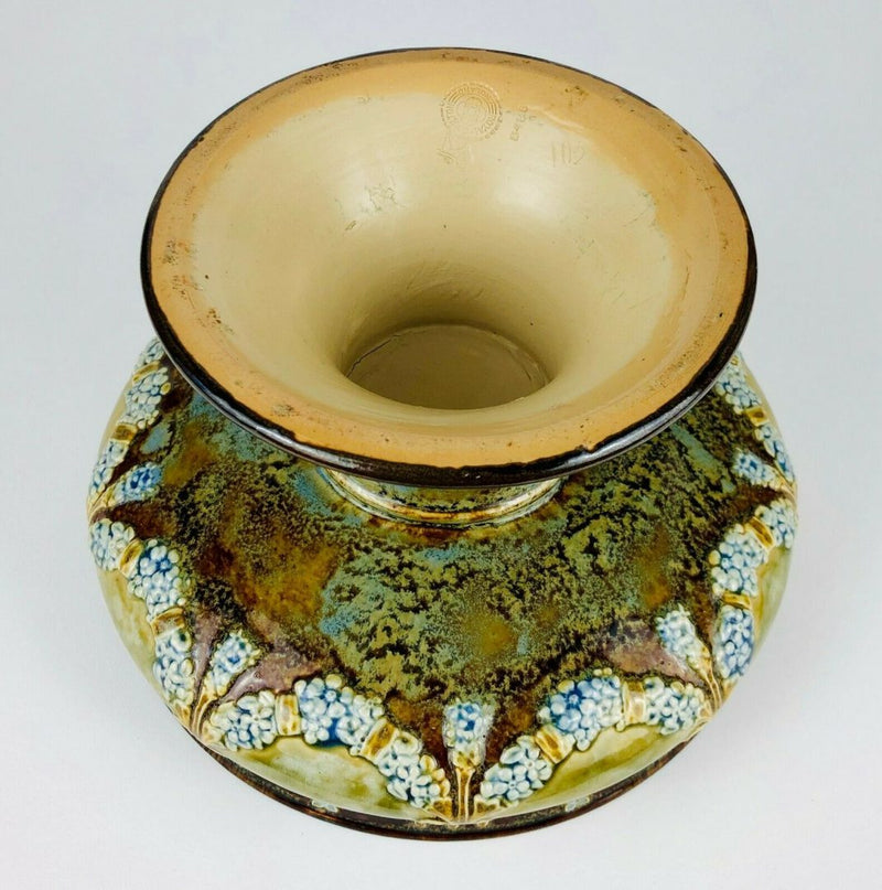 ROYAL DOULTON SALT GLAZED STONEWARE SHALLOW PEDESTAL BOWL COMPORT TAZZA 8486