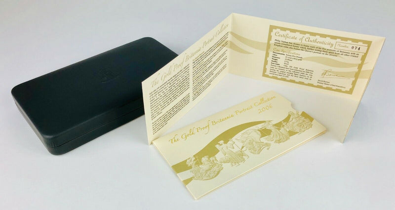 ROYAL MINT SOLID 22ct GOLD PROOF £25 BRITANNIA PORTRAIT COLLECTION 2006 COIN SET