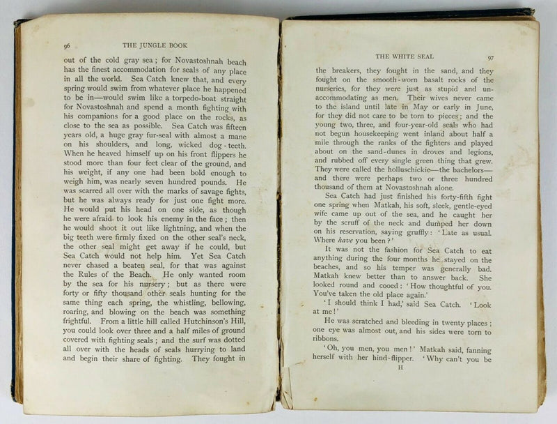 RUDYARD KIPLING -THE JUNGLE BOOK &amp; SECOND JUNGLE BOOK- FIRST EDITION MACMILLAN &amp; Co. 1894