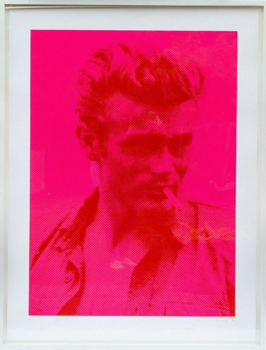 RUSSELL YOUNG (BRITISH, b.1959) -JAMES DEAN- LIMITED EDITION SCREEN PRINT, SIGNED