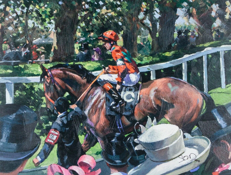 SHERREE VALENTINE DAINES -ASCOT RACE DAY II- LIMITED EDITION PRINT 88/95 &amp; COA