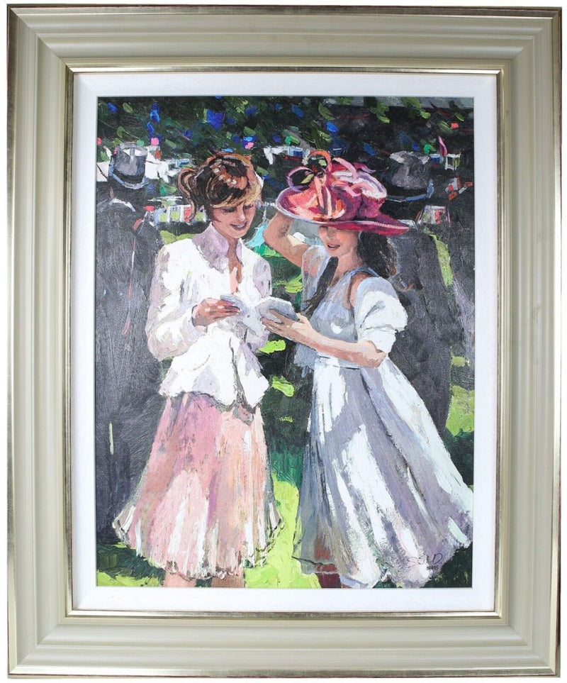 SHERREE VALENTINE DAINES -ROYAL ASCOT LADIES DAY II- LIMITED EDITION PRINT &amp; COA