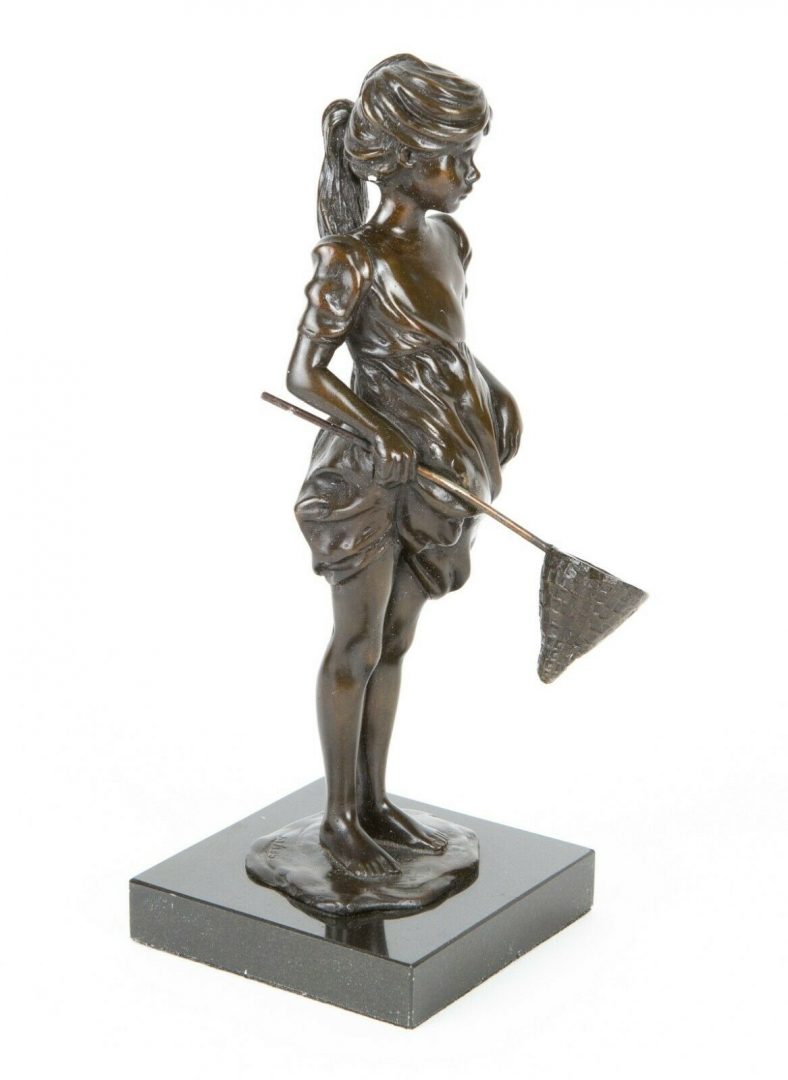 SHERREE VALENTINE DAINES (BRITISH, b.1959) -OUT TO PLAY- LIMITED EDITION BRONZE SCULPTURE FIGURE