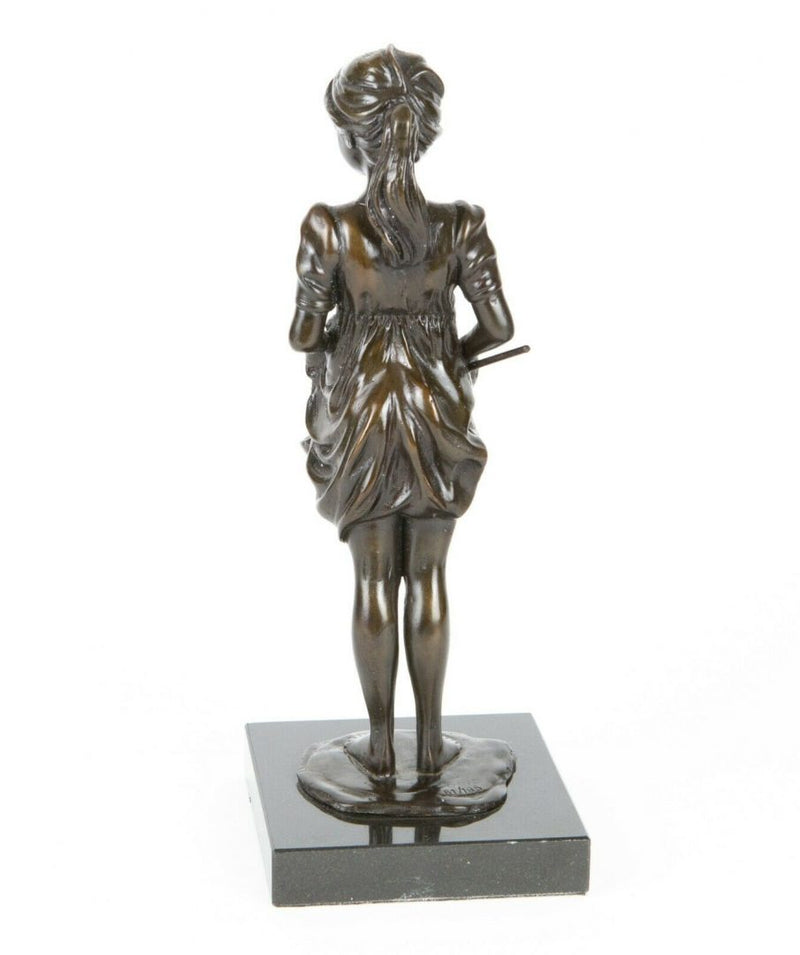 SHERREE VALENTINE DAINES (BRITISH, b.1959) -OUT TO PLAY- LIMITED EDITION BRONZE SCULPTURE FIGURE