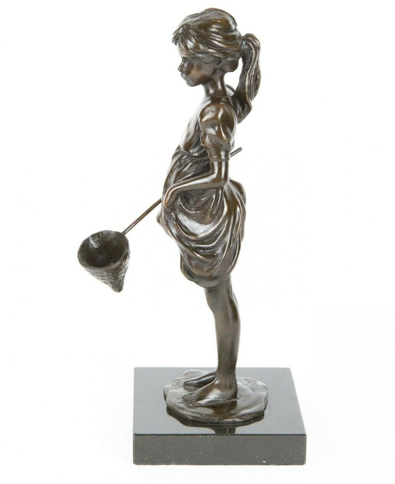 SHERREE VALENTINE DAINES (BRITISH, b.1959) -OUT TO PLAY- LIMITED EDITION BRONZE SCULPTURE FIGURE