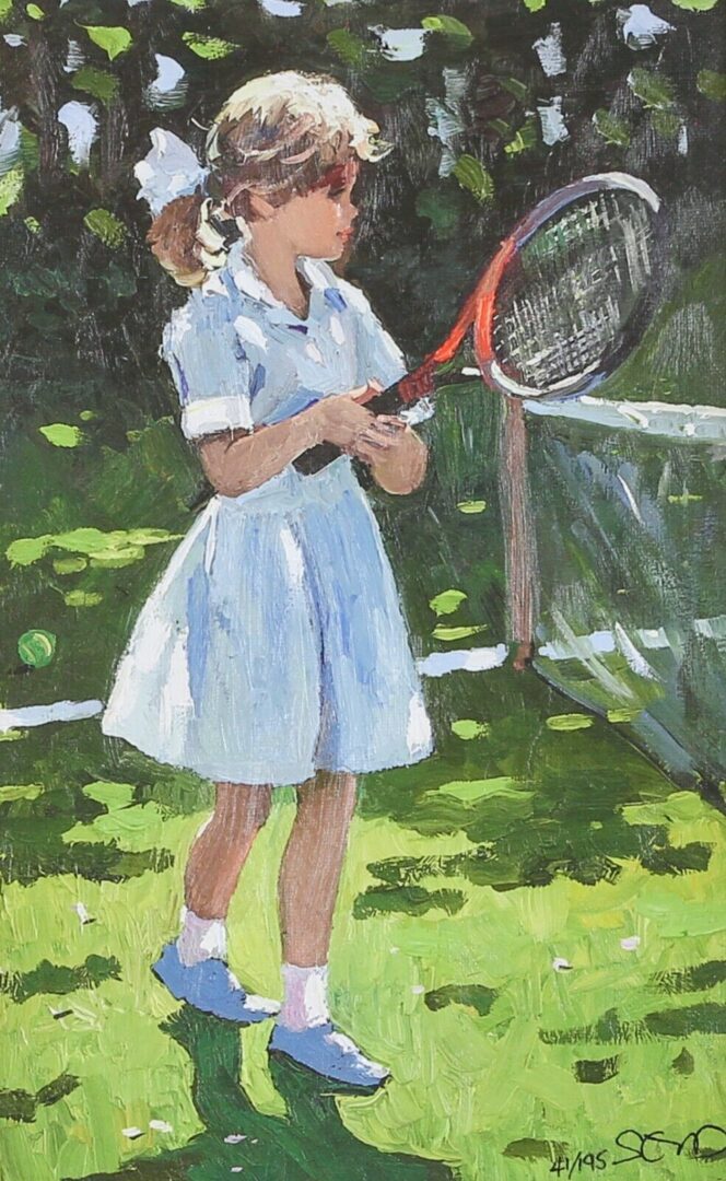 SHERREE VALENTINE DAINES (b.1959) -PLAYFUL TIMES I- LIMITED EDITION PRINT &amp; COA