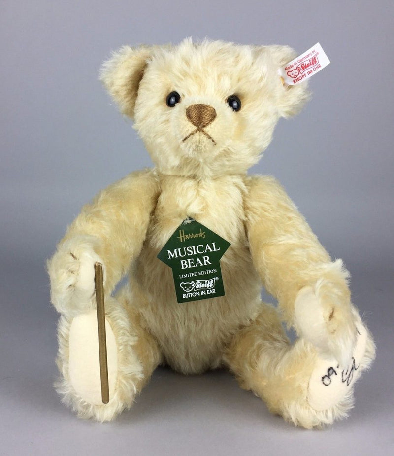 SIGNED STEIFF 'ROSALIA, MUSICAL BEAR' LIMITED EDITION JOINTED MOHAIR TEDDY 661655, BOXED