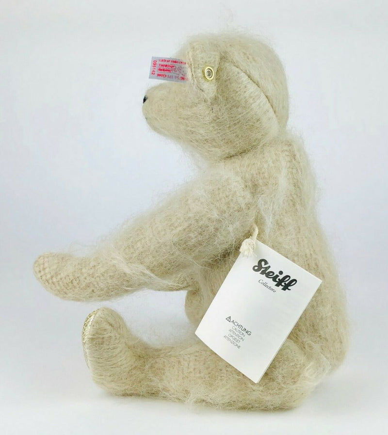 STEIFF -BELLAMY- LIMITED EDITION JOINTED BEIGE MOHAIR TEDDY BEAR 035142 -BOXED-