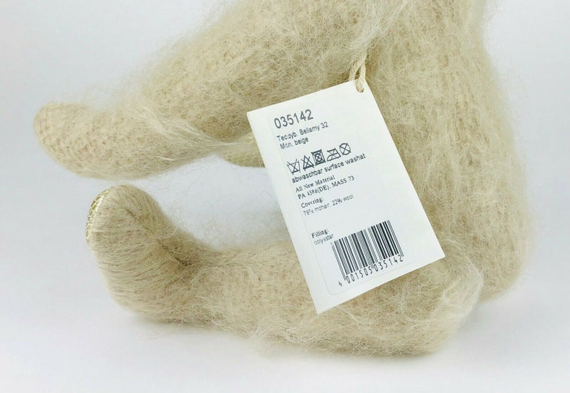 STEIFF -BELLAMY- LIMITED EDITION JOINTED BEIGE MOHAIR TEDDY BEAR 035142 -BOXED-