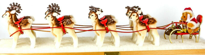 STEIFF -CHRISTMAS EXPRESS 2006- LIMITED EDITION SANTA BEAR &amp; SLEIGH 037443 BOXED