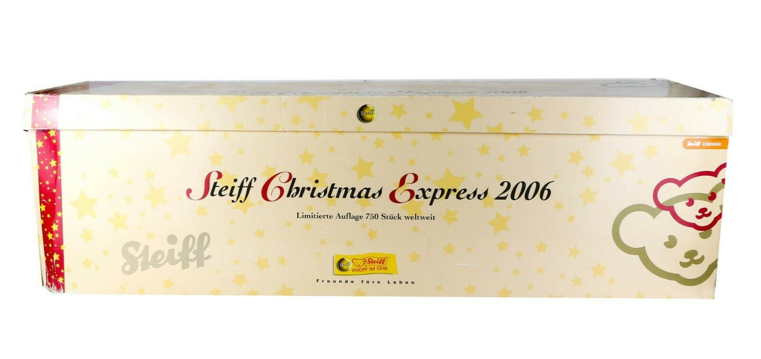 STEIFF -CHRISTMAS EXPRESS 2006- LIMITED EDITION SANTA BEAR &amp; SLEIGH 037443 BOXED