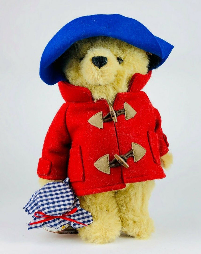 STEIFF 'PADDINGTON BEAR' GOLDEN BLOND JOINTED TEDDY &amp; MARMALADE, 354700