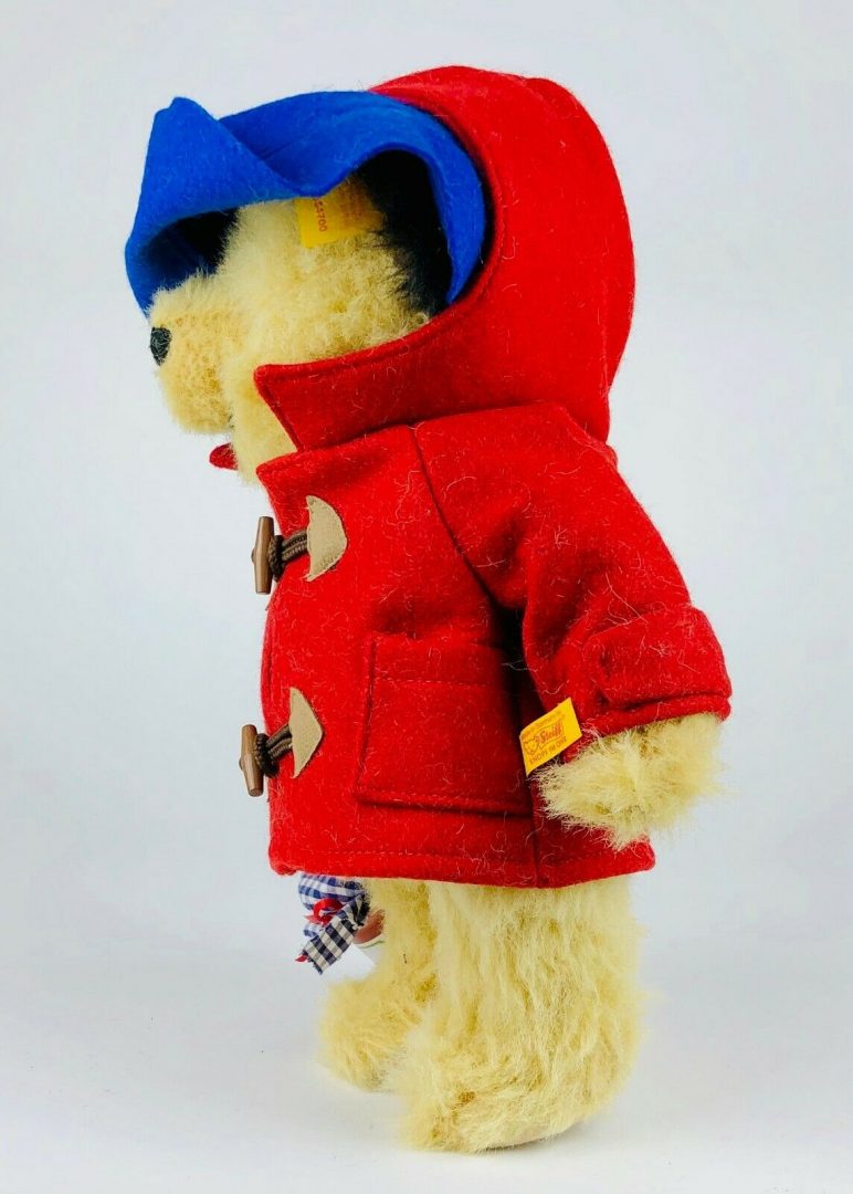 STEIFF 'PADDINGTON BEAR' GOLDEN BLOND JOINTED TEDDY &amp; MARMALADE, 354700
