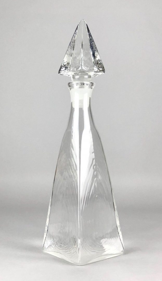 STEVEN NEWELL - GLASS PYRAMID DECANTER FLASK